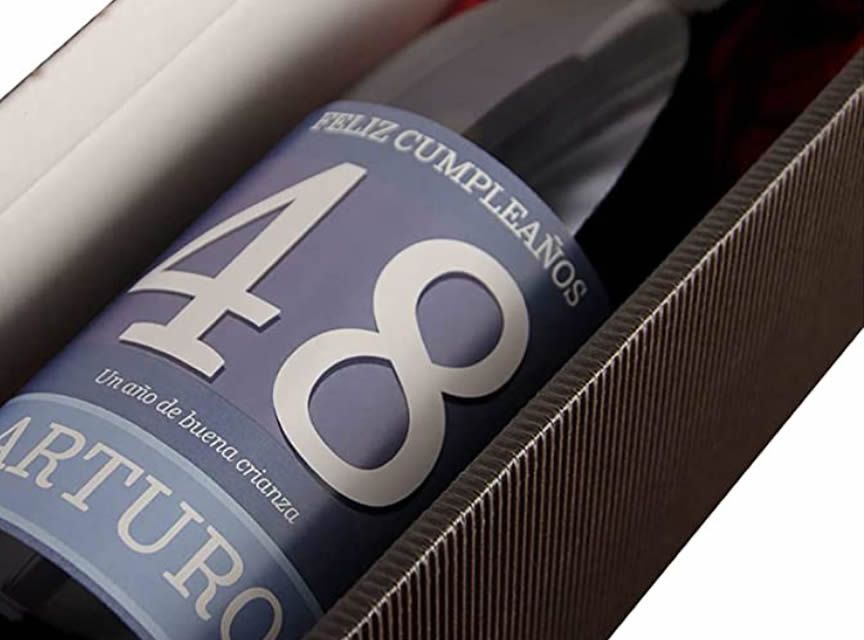 Botella de vino personalizada